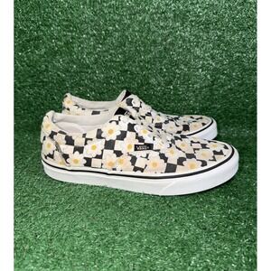 Vans Classic Floral Checkerboard Skate Shoes Lace Up Sneakers Womens Size 8